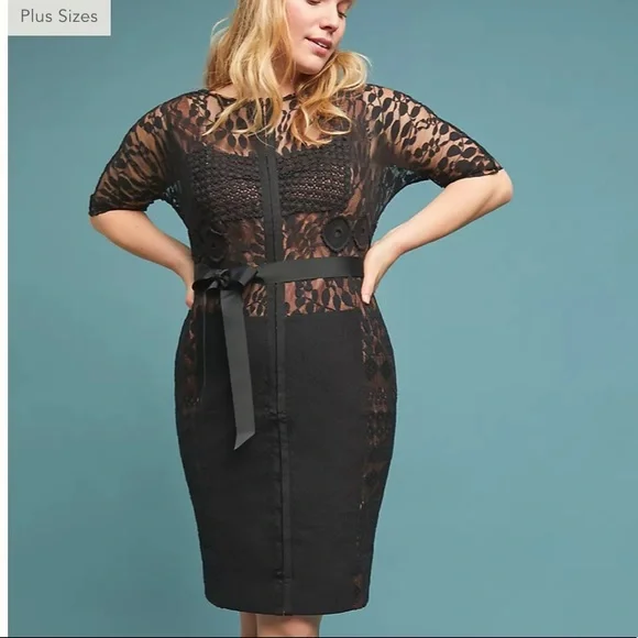 Anthropologie | Dresses | Gorgeous Black Lace Dress With Nude Underlay | Poshmark Anthropologie | Dresses | Gorgeous Black Lace Dress With Nude Underlay | Poshmark